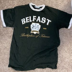 Dark Green Vintage Ireland Tshirt Womens M